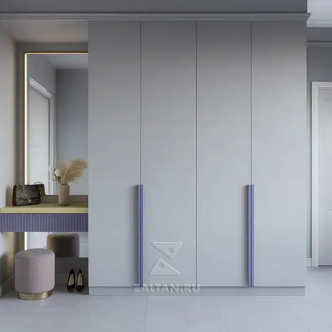 Прихожая встроенный шкаф в стиле минимализм