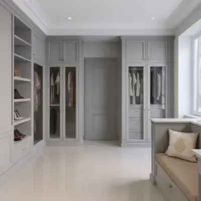 Классическая гардеробная в прихожую