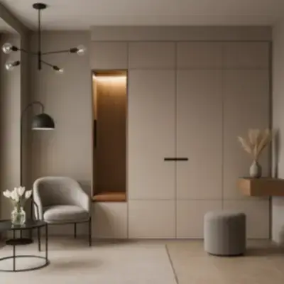 Встроенный распашной шкаф в прихожую