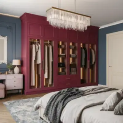 Встроенная гардеробная в спальню