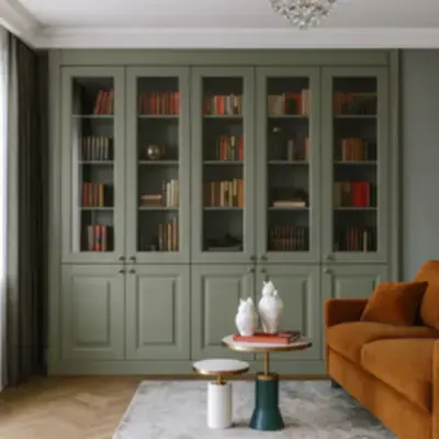 Встроенная книжная стенка
