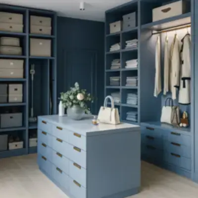 Гардеробная с островом