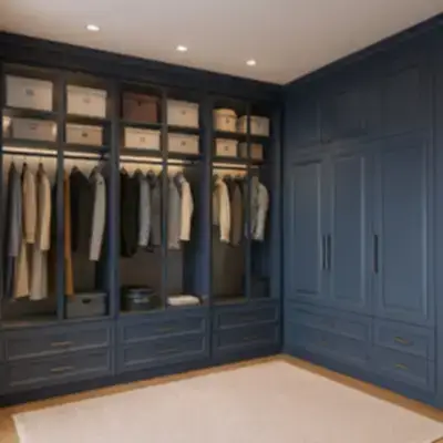 Гардеробная в классическом стиле