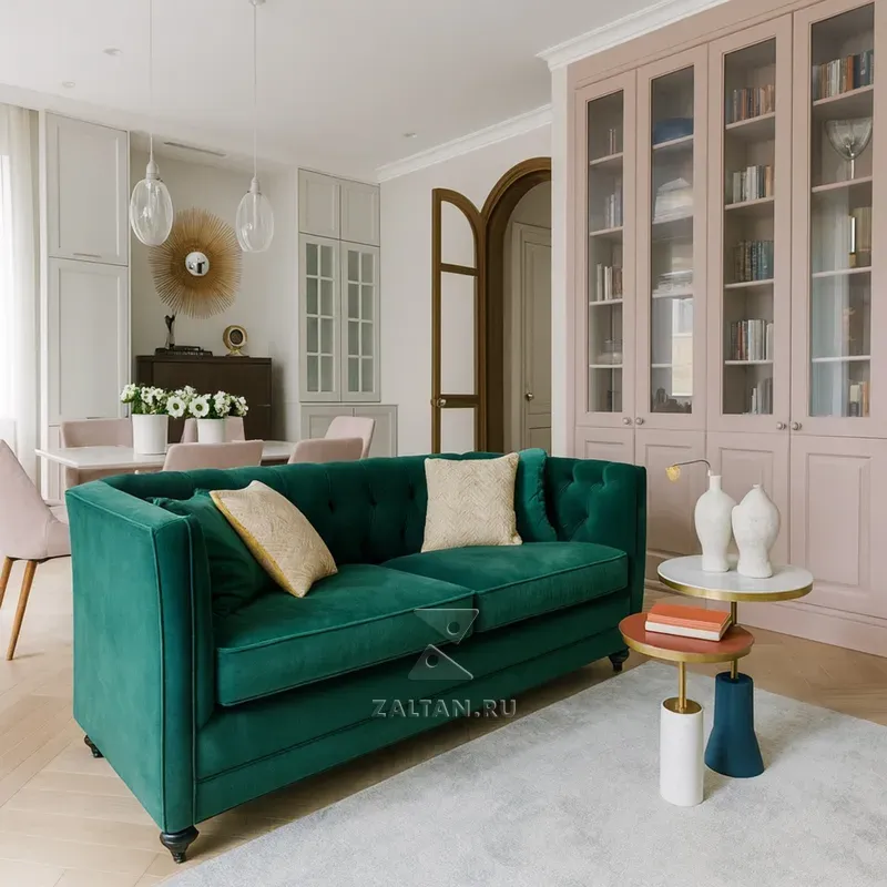 Встроенный шкаф с витринами