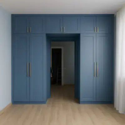 Встроенный шкаф вокруг двери