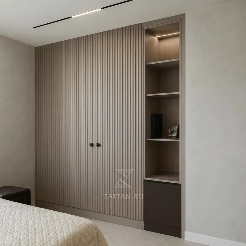 Шкаф с реечными фасадами