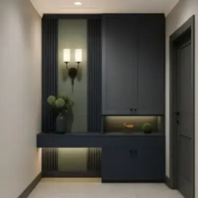 Встроенная прихожая шкаф