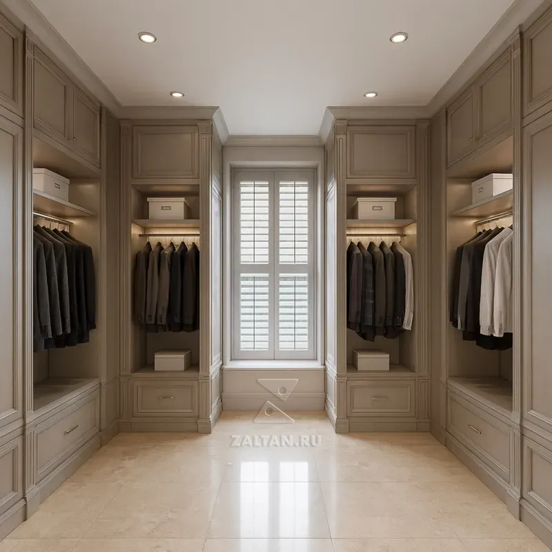 Гардеробная классическая на заказ