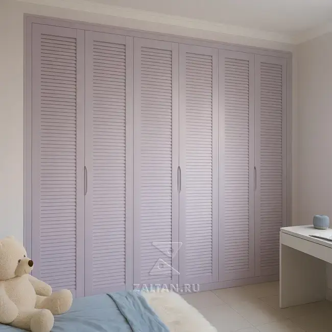 Шкаф жалюзийный сиреневый