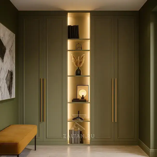 Встроенный шкаф с нишей