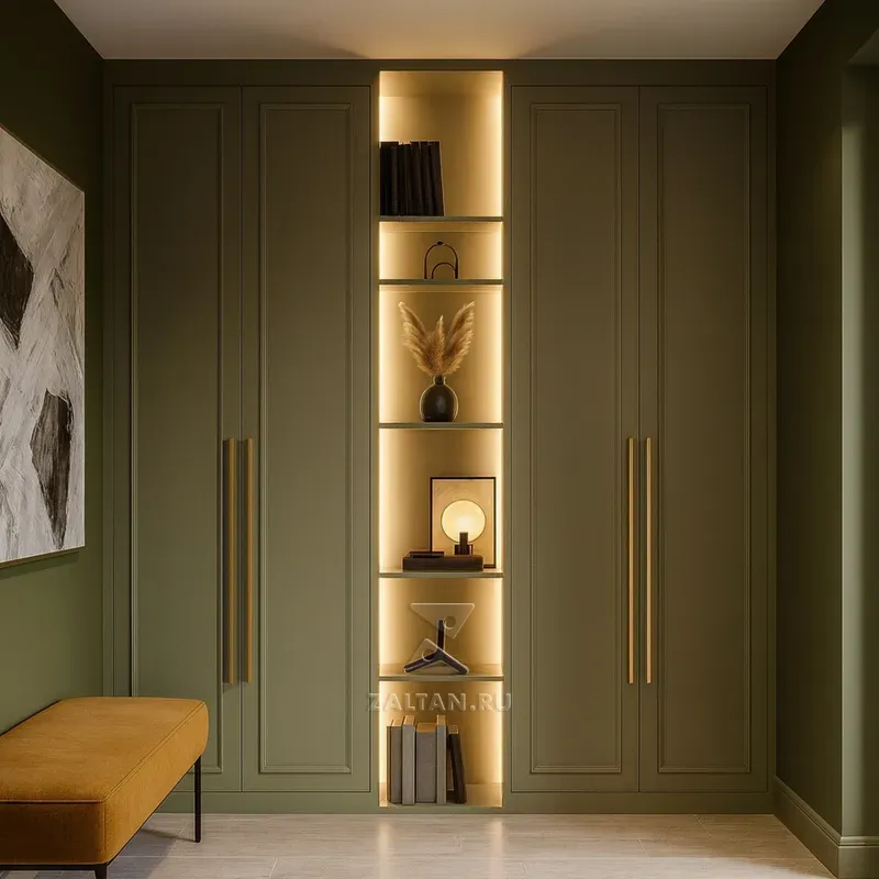 Встроенный шкаф с нишей