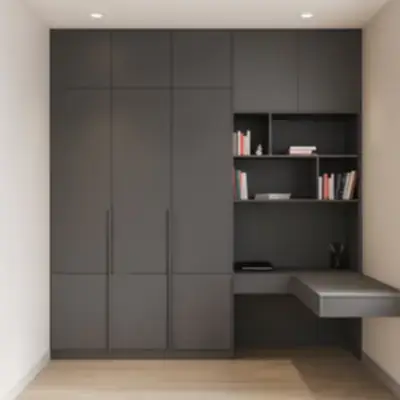 Встроенный шкаф с рабочей зоной