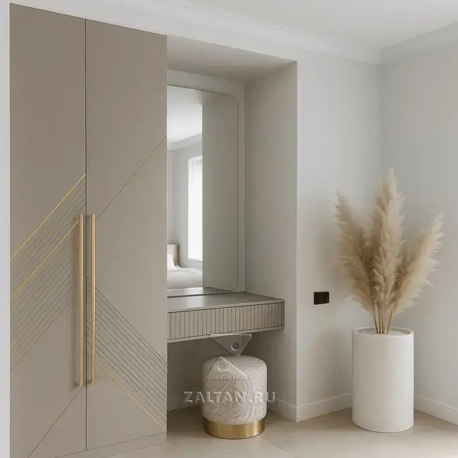 Встроенный шкаф туалетный столик зеркало