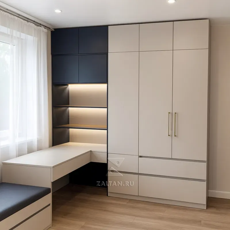 Шкаф с рабочей зоной