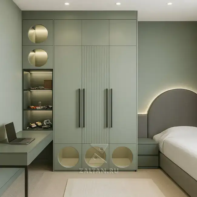 Встроенный шкаф спальный кабинет