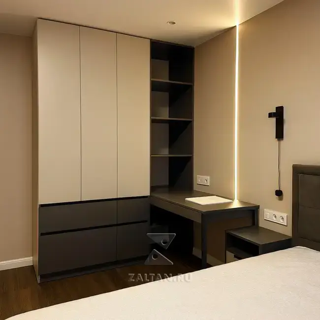 Корпусный шкаф с рабочей зоной