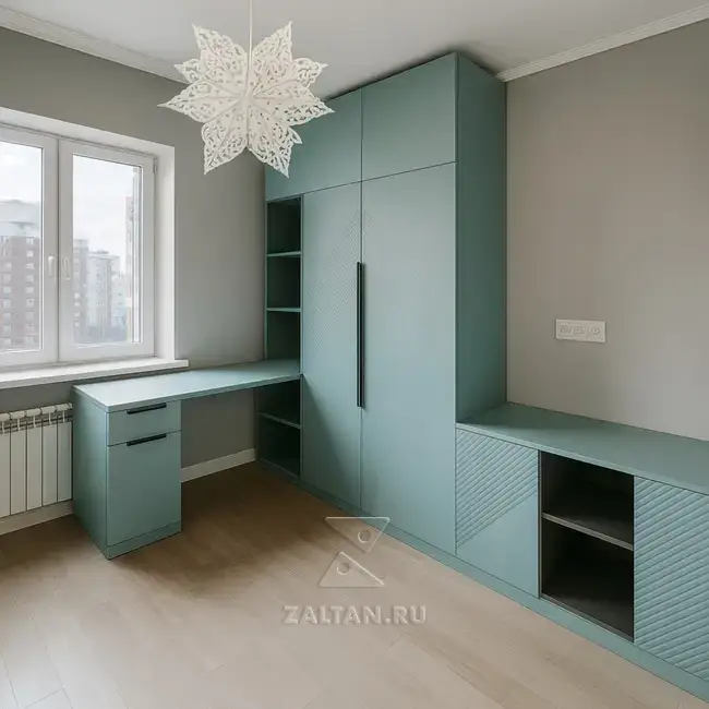 Гардеробный модуль рабочая зона