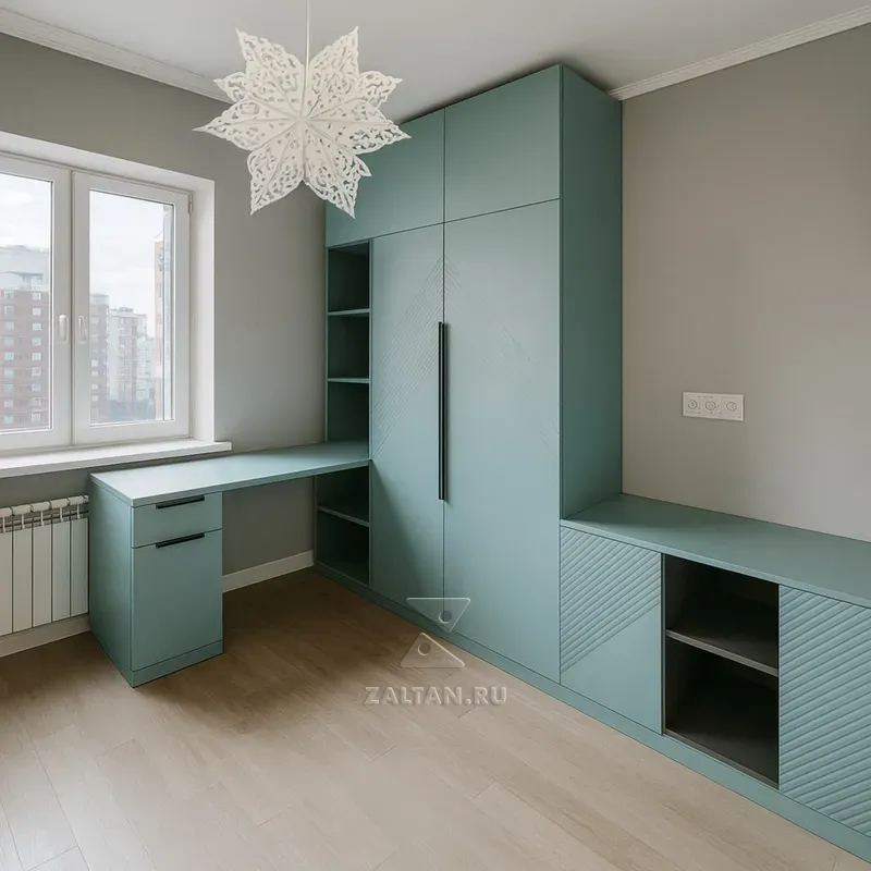 Гардеробный модуль рабочая зона