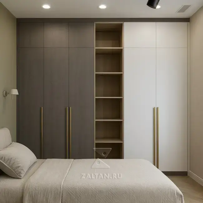 Шкаф встроенный в спальню