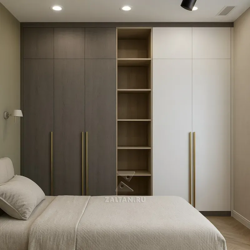 Шкаф встроенный в спальню