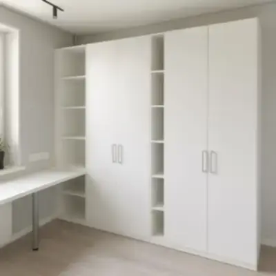 Встроенный шкаф с рабочей зоной