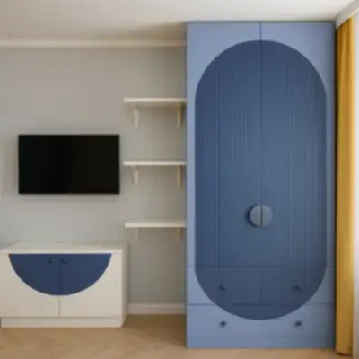 Реечный шкаф в спальню