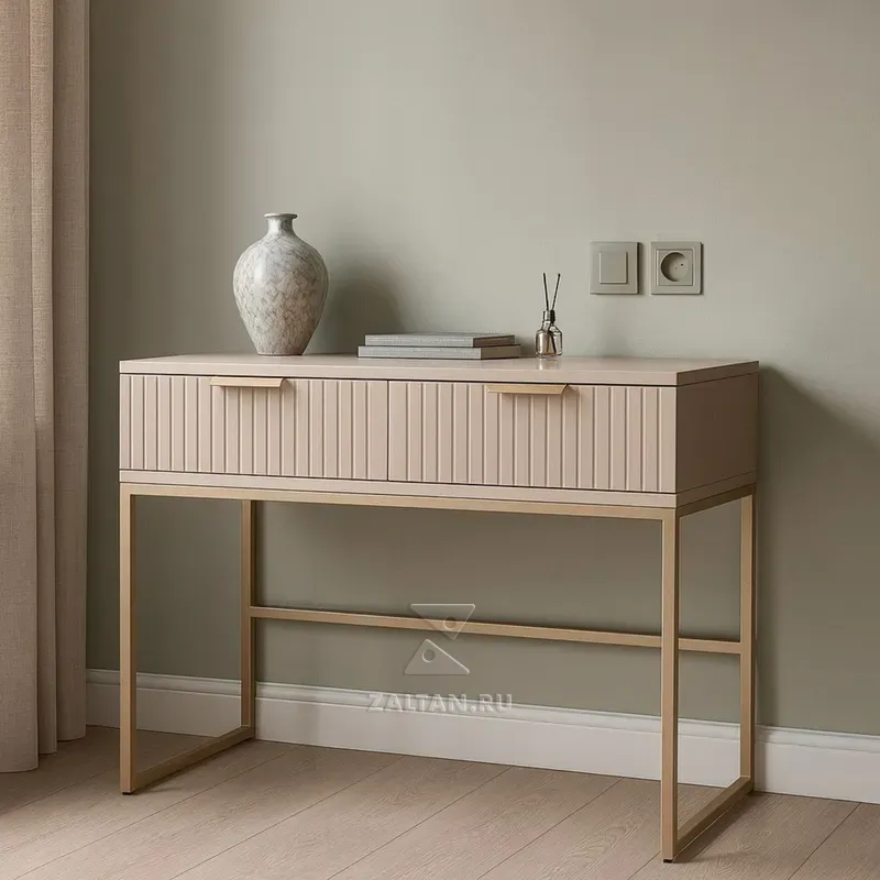 Консольный комод с реечной фасад
