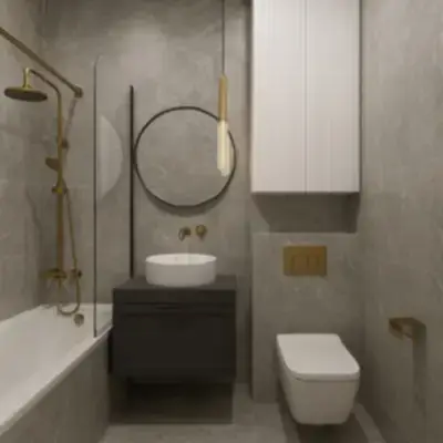 Подвесная тумба с пеналом