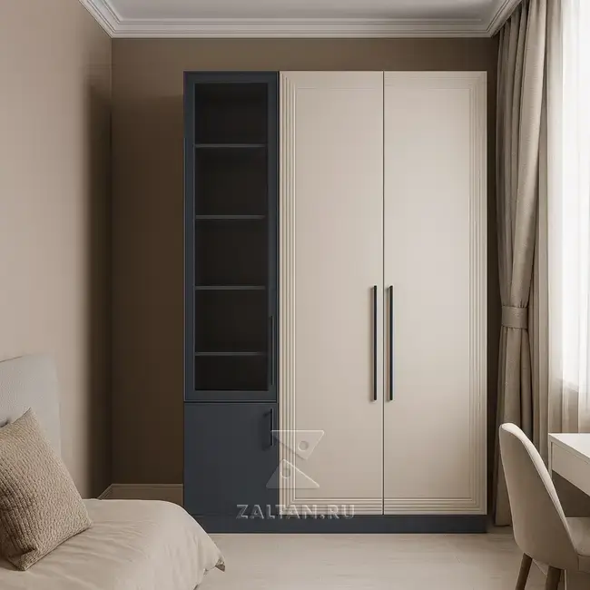 Шкаф платяной с витриной