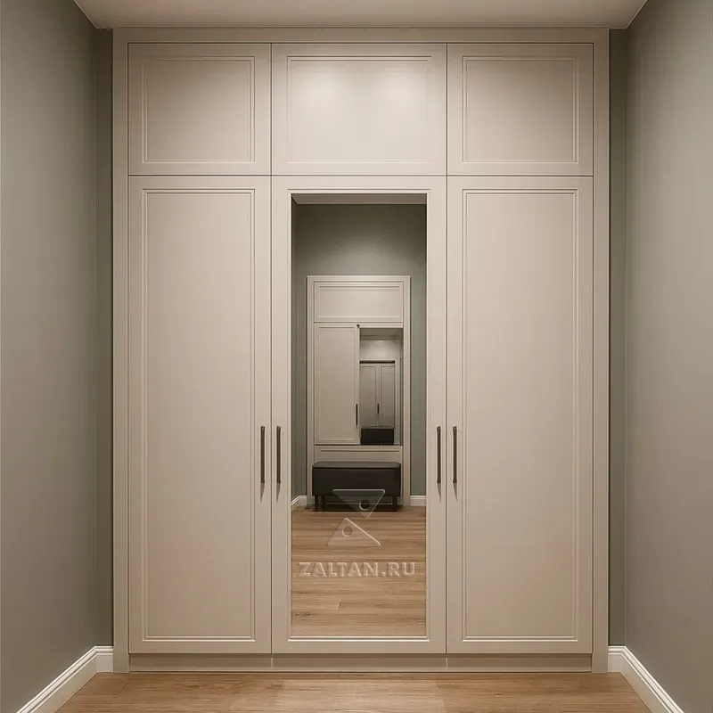 Встроенный шкаф с зеркалом