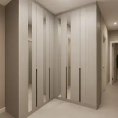 Встроенный угловой шкаф