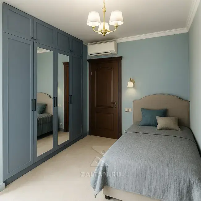 Встроенный шкаф с зеркалами