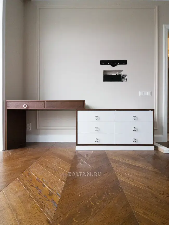 Современная мебель в спальню для ТВ зоны