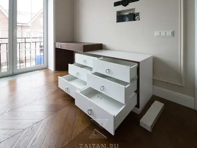 Ящики с направляющими скрытого монтажа