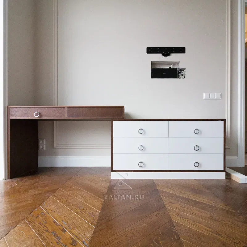 Современная мебель в спальню для ТВ зоны