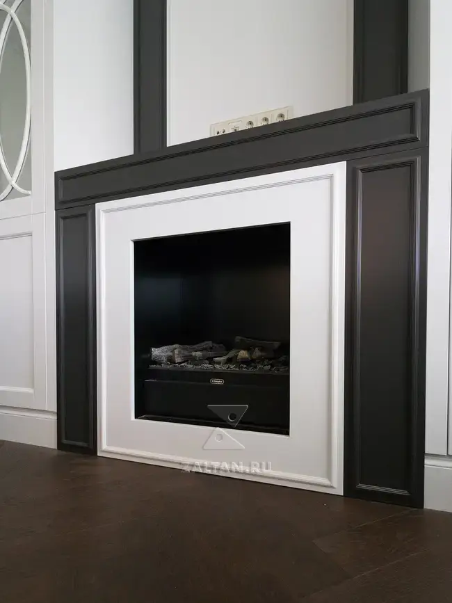 Облицовка камина МДФ панелями
