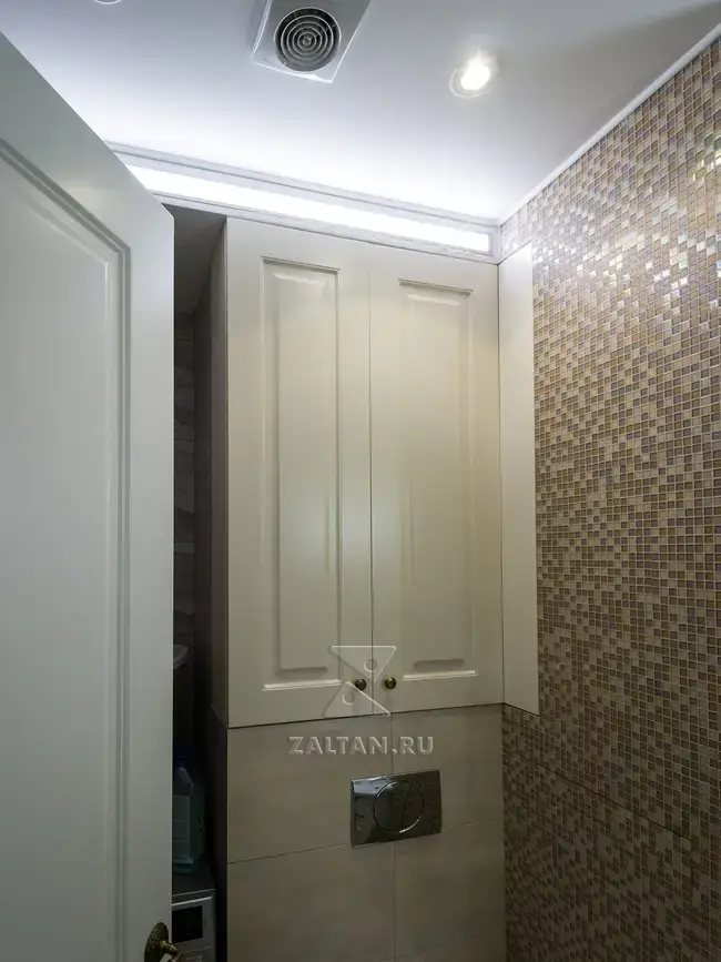 Шкаф из МДФ над инсталяцией