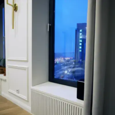 Фрезерованный экран на радиатор отопления