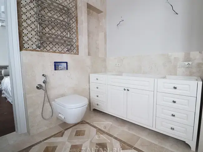 Тумба в санузел белая