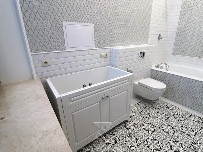 Белая тумба под раковину