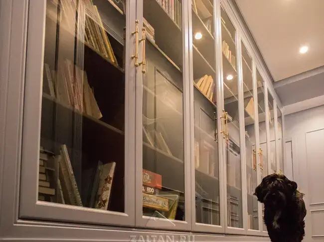 Шкаф для книг в коридоре