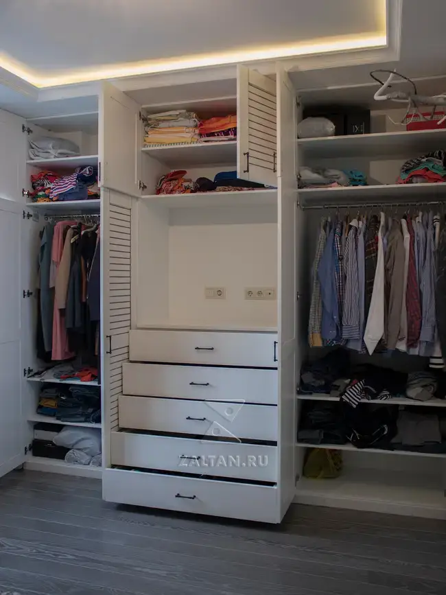 Наполнение шкафа в спальню