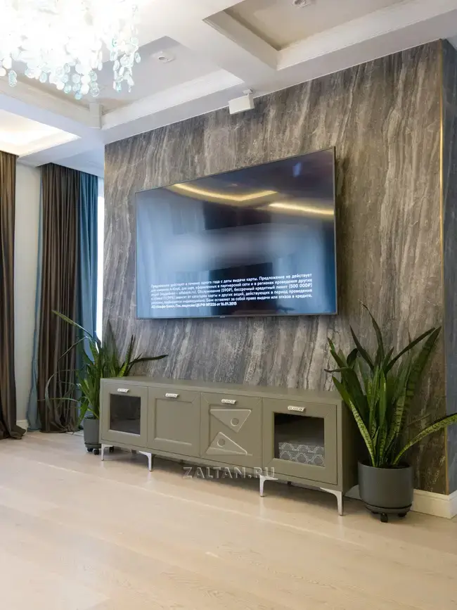 ТВ зона в гостиной