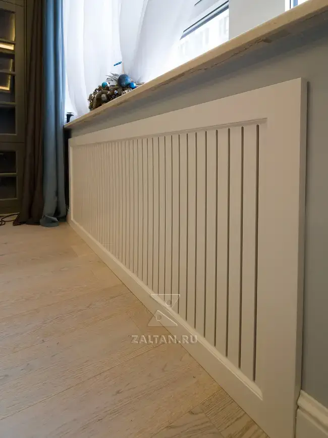 Фасад в роли экрана на батарею