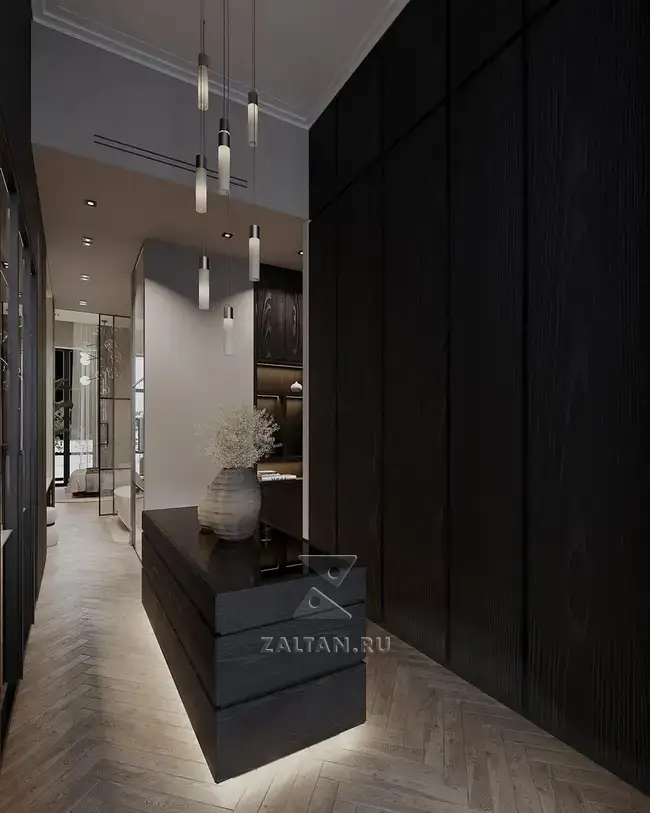 Гардеробная из шпона