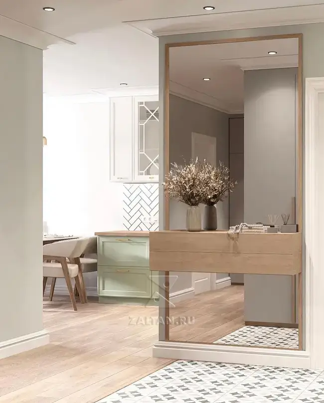 Зеркало с тумбой в прихожую