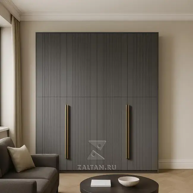 Элегантный шкаф с длинными ручками