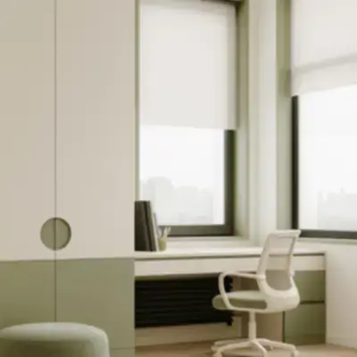 Встроенный шкаф с рабочей зоной