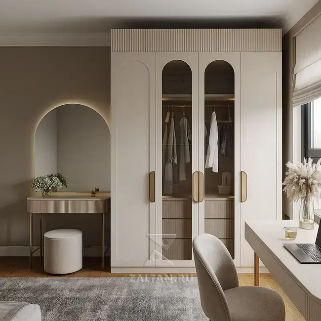 Шкаф с арочными дверцами