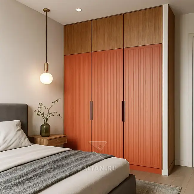 шкаф спальня с антресолями